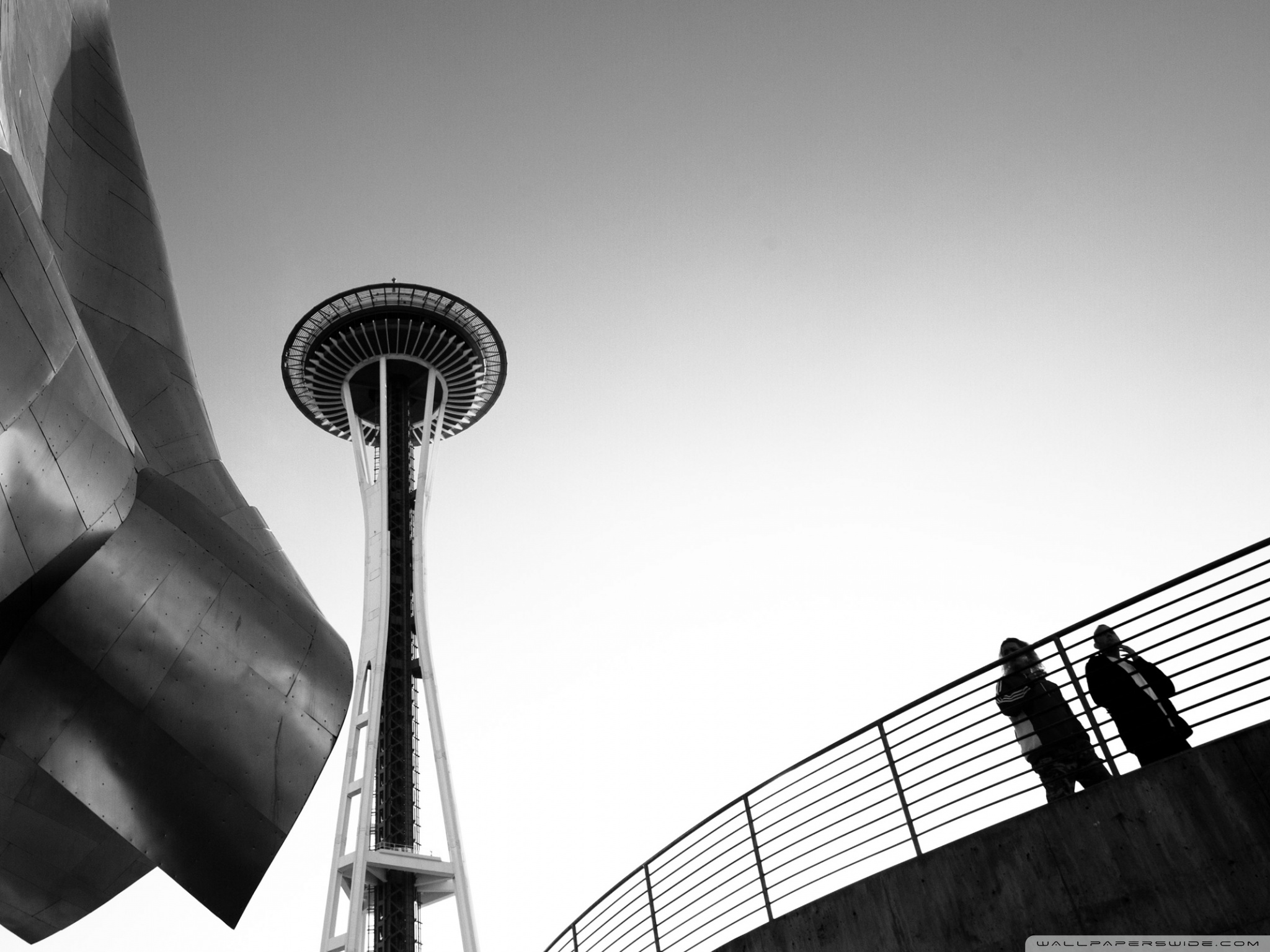 Looking Up At The Seattle Space Needle Ultra HD Desktop Background Wallpaper  for 4K UHD TV