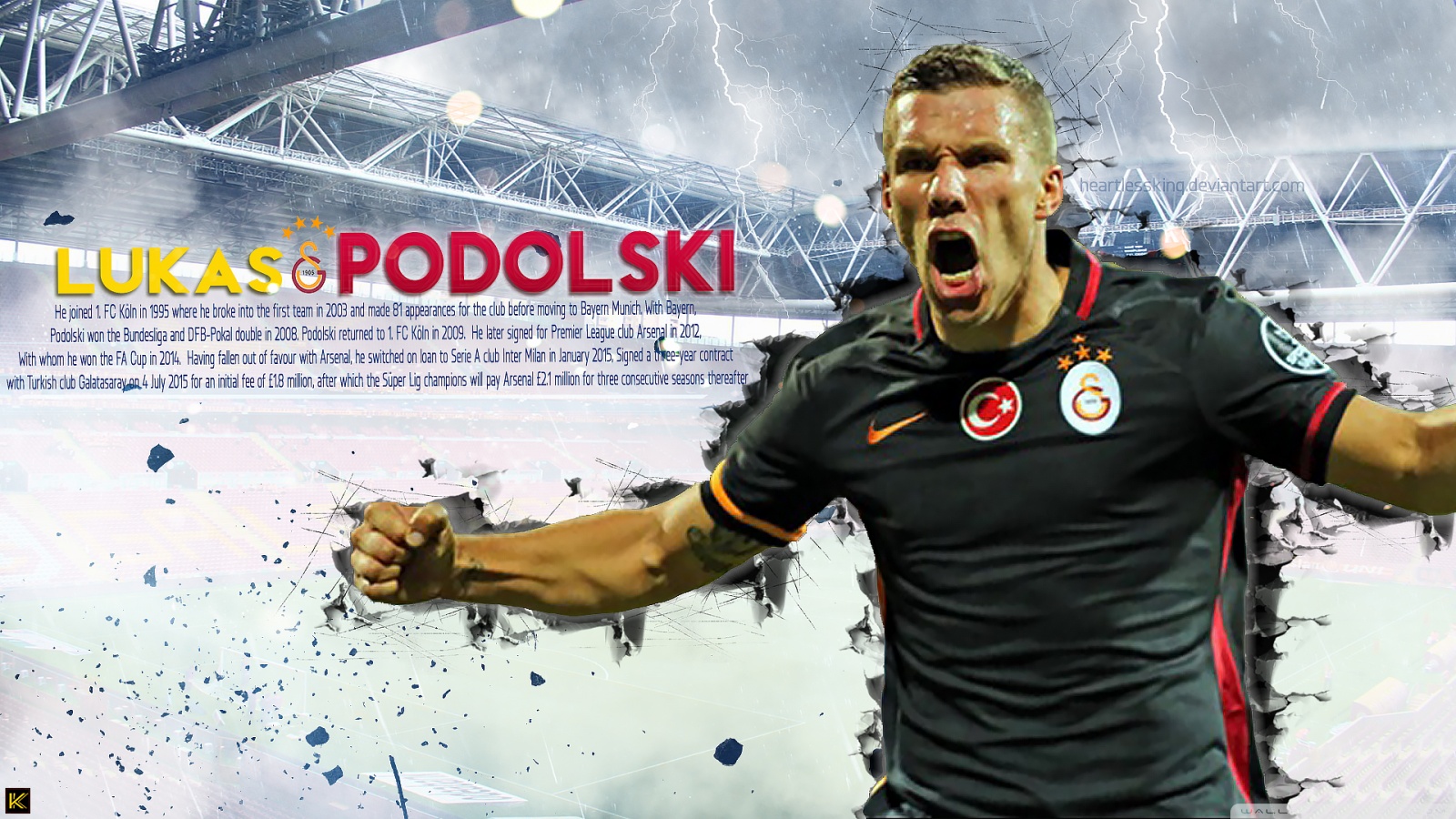 Lukas Podolski ❤ 4K HD Desktop Wallpaper for 4K Ultra HD TV