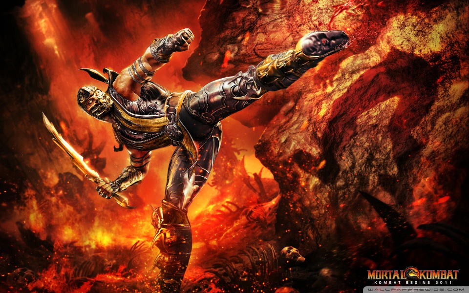 mortal kombat 9 scorpion wallpaper. Mortal Kombat 9 Scorpion