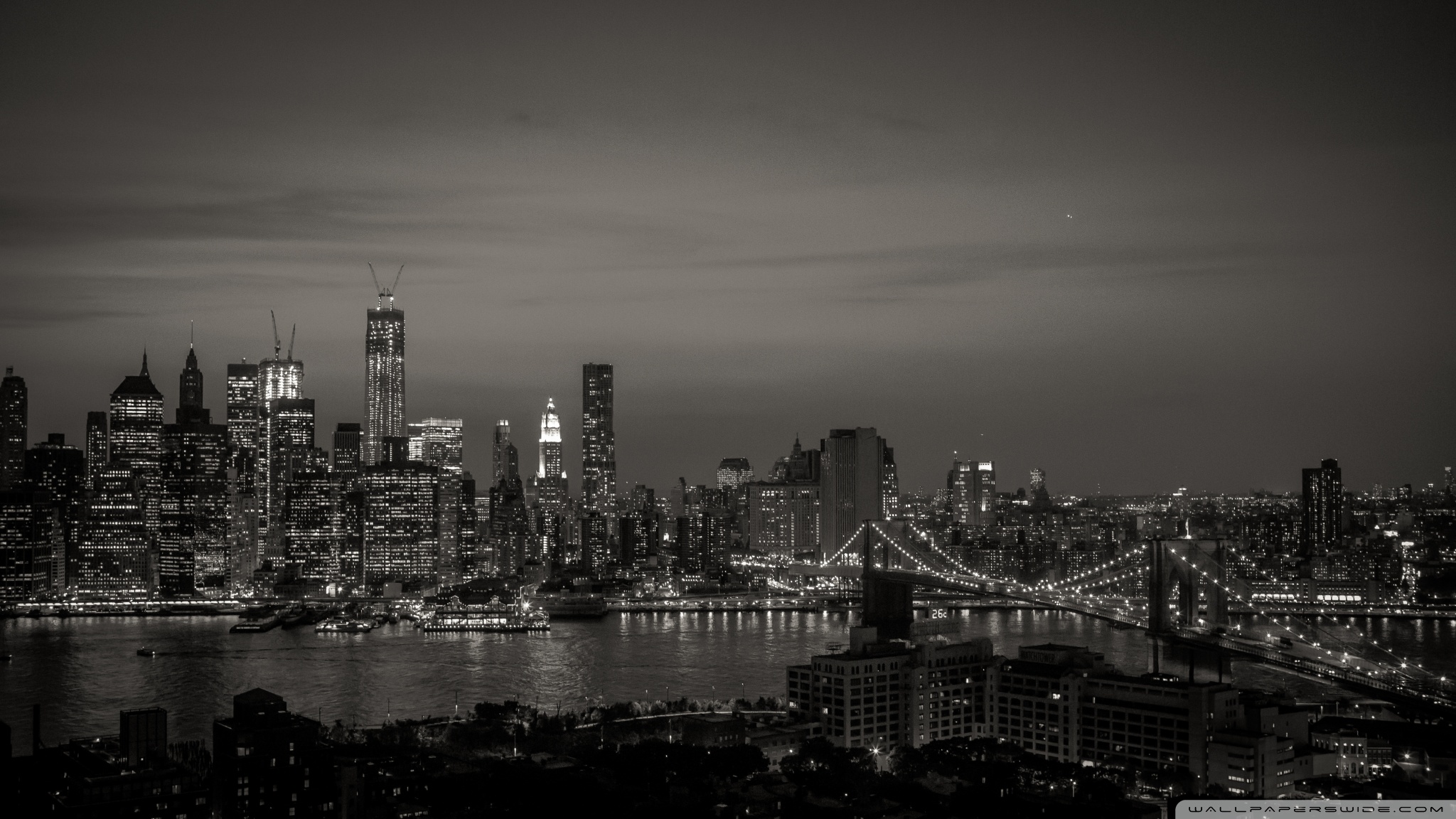New York City Black And White Ultra Hd Desktop Background