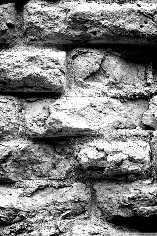 Old Brick Wall Black And White Ultra HD Desktop Background ...