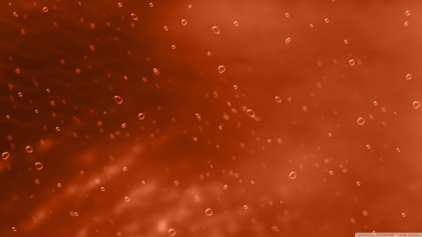 Orange Background With Bubbles 4K HD Desktop Wallpaper For