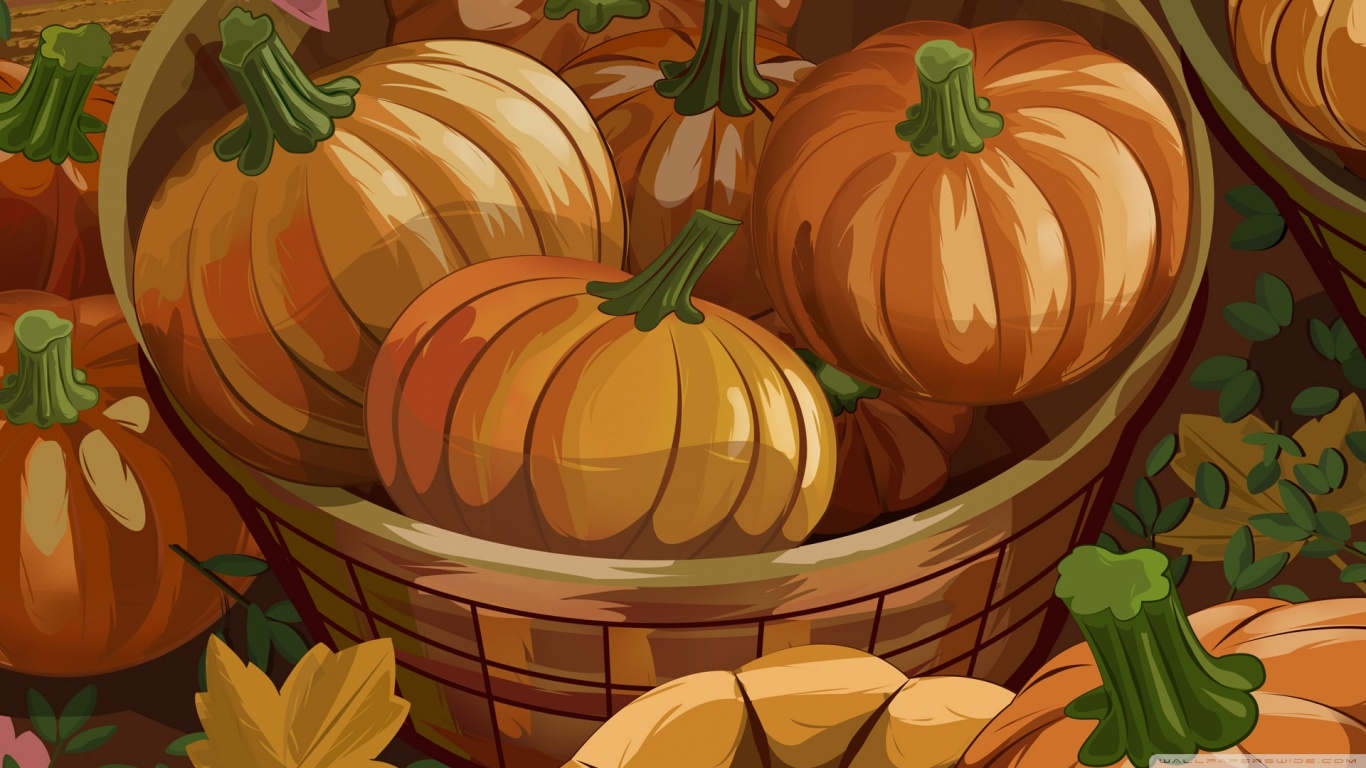 Orange Pumpkins Halloween Autumn Ultra HD Desktop Background