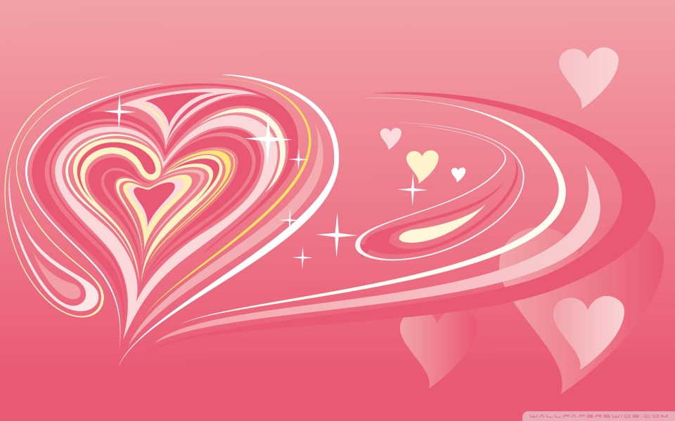 wallpaper heart pink. Pink Heart desktop wallpaper :