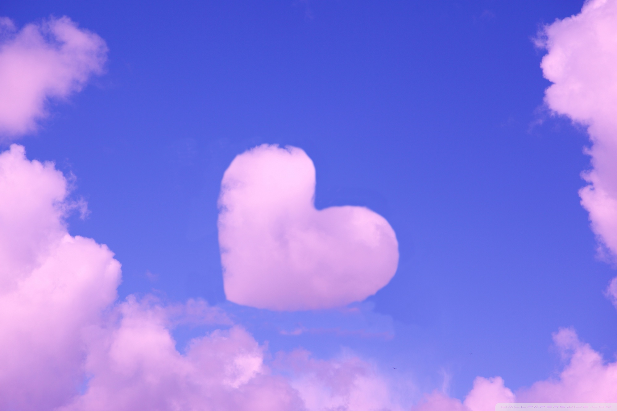 Pink Heart Cloud Ultra Hd Desktop Background Wallpaper For 4k Uhd