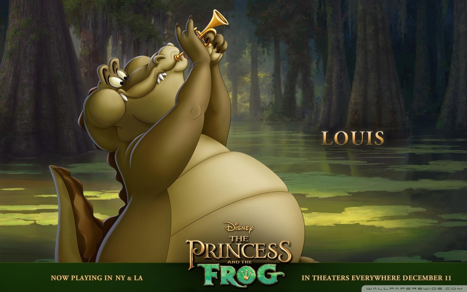 princess and the frog movie louis wallpaper 960x600