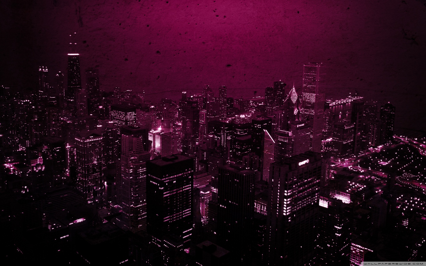Purple City Ultra HD Desktop Background Wallpaper for : Multi Display