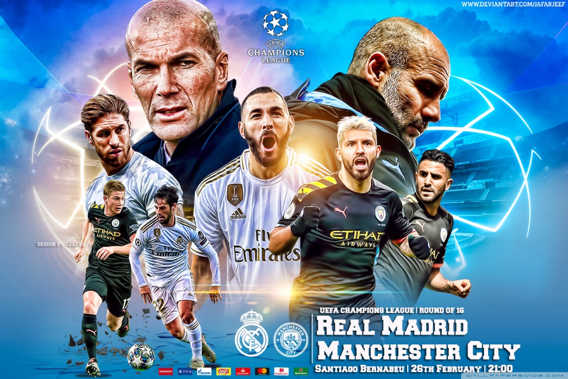 Real Madrid Manchester City Ultra Hd Desktop Background Wallpaper For