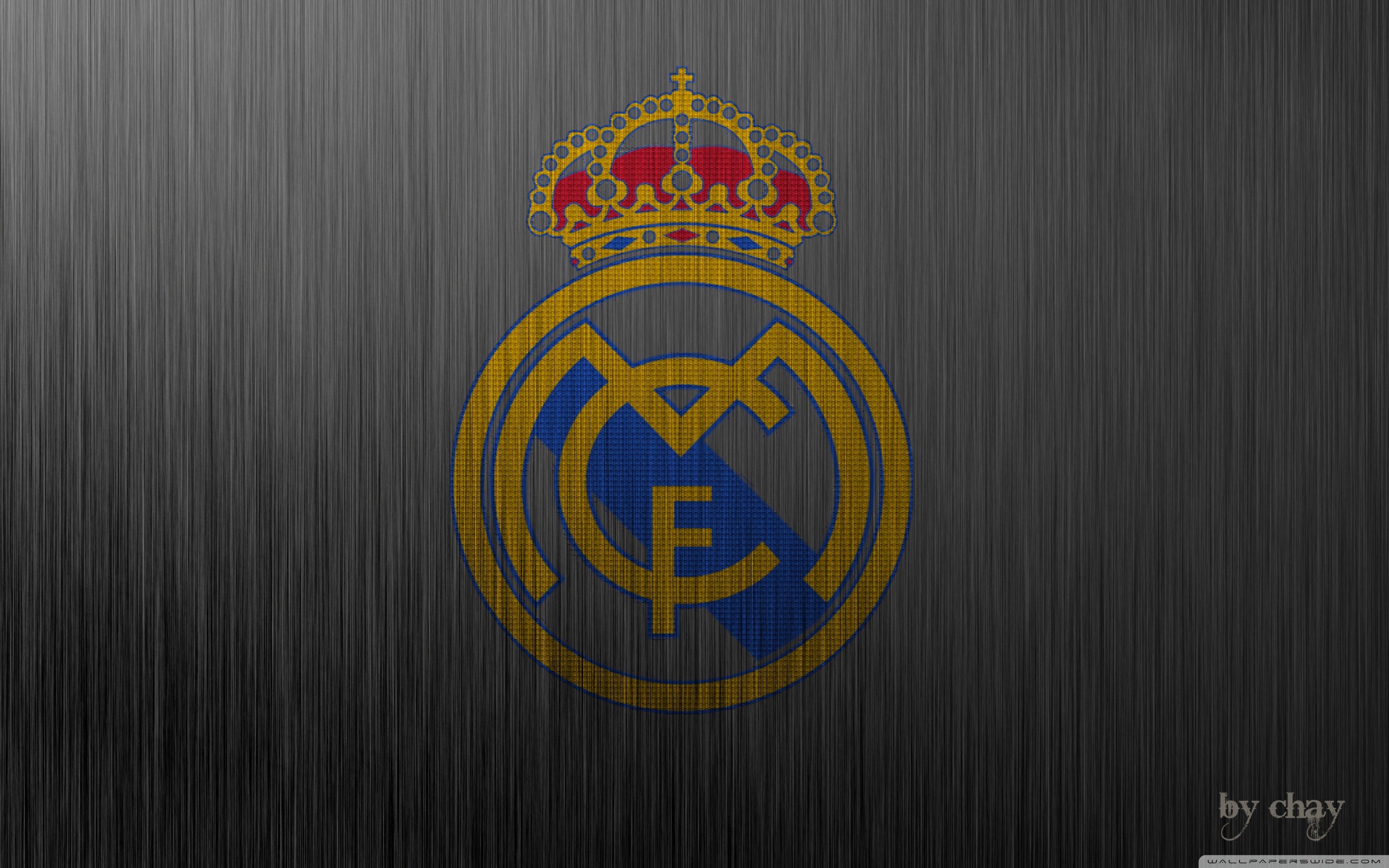 Real Madrid Metal Logo Ultra HD Desktop Background Wallpaper for : Tablet :  Smartphone