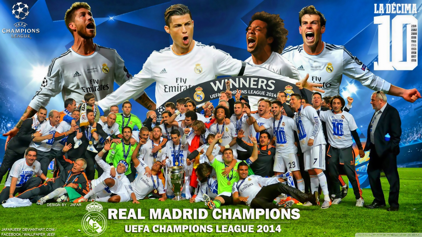 Real Madrid Winners Champions League 2014 HD Desktop Wallpaper