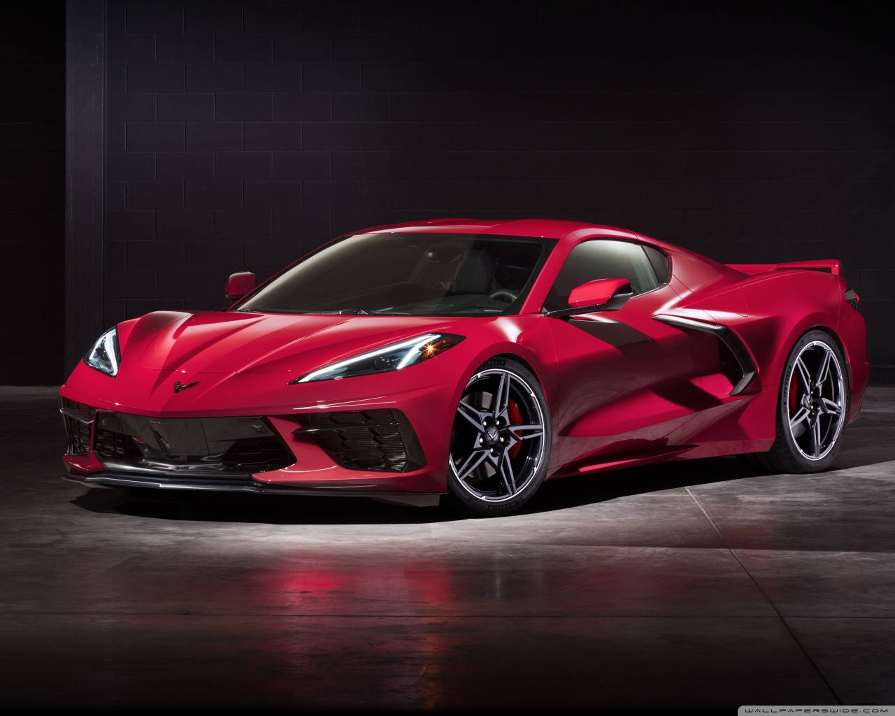 Red Chevrolet Corvette Stingray Z51 Sports Car 2020 Ultra ...