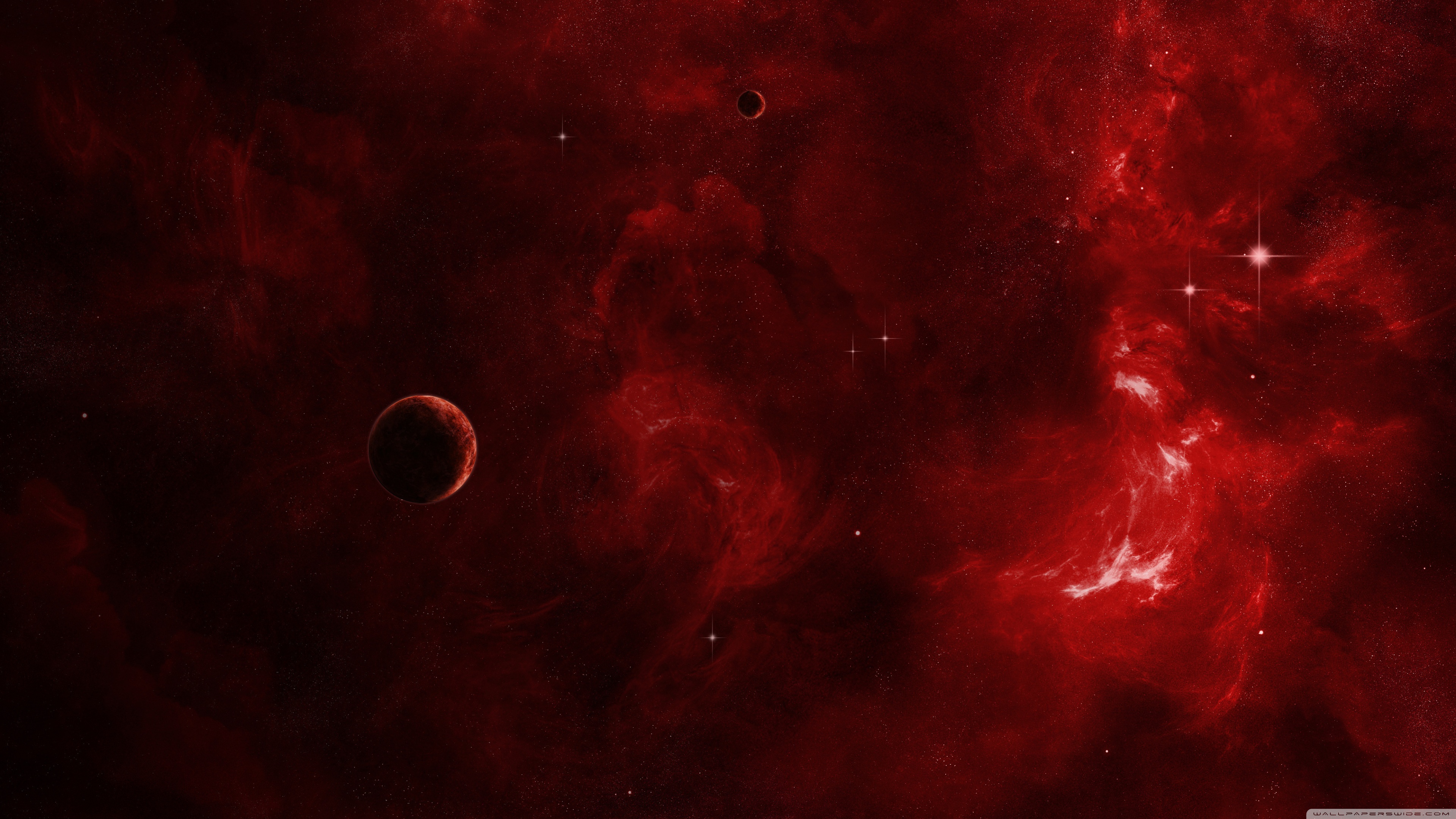 Red Nebula Ultra Hd Desktop Background Wallpaper For 4k Uhd Tv