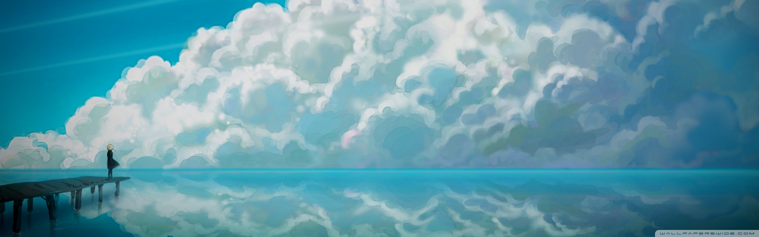 Sky Anime Ultra Hd Desktop Background Wallpaper For Widescreen
