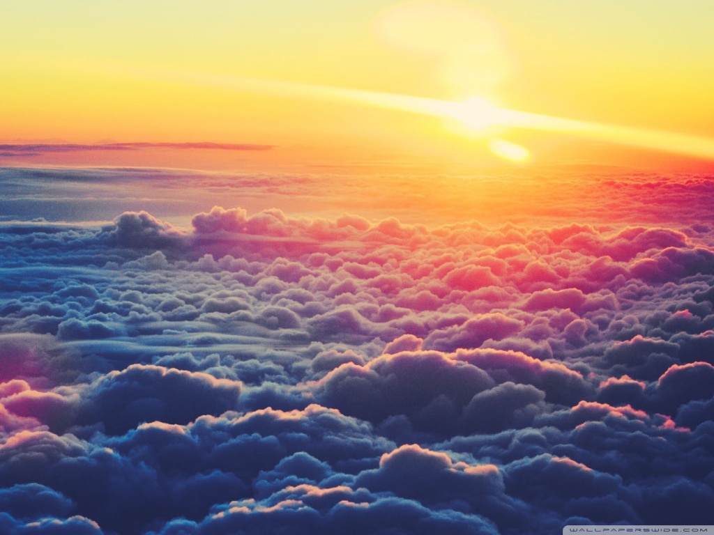 Sunrise Above The Clouds 4K HD Desktop Wallpaper For 4K Ultra