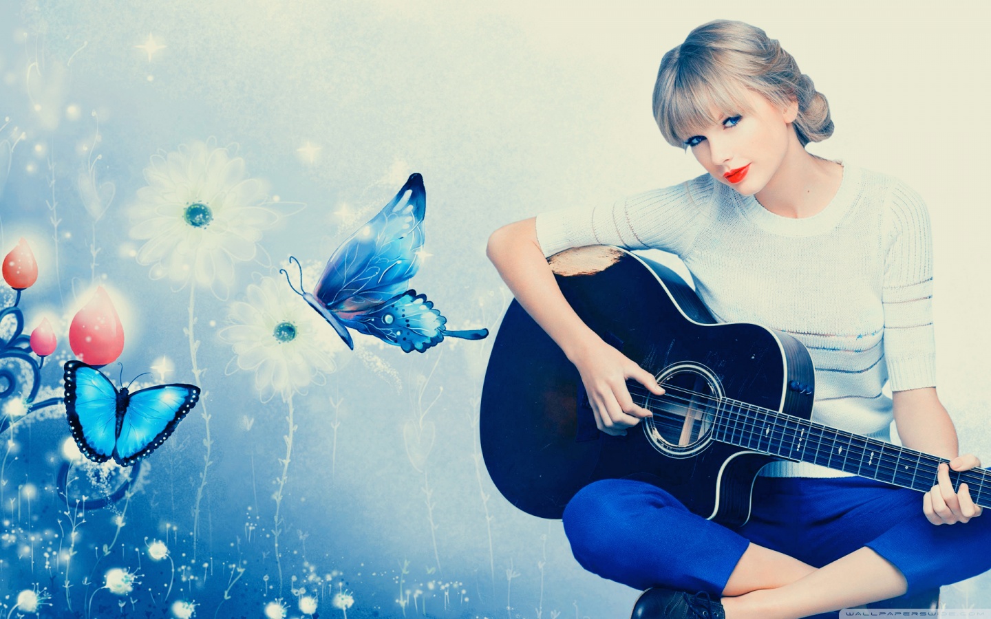 Taylor Swift Playing Guitar Ultra HD Desktop Background Wallpaper for 4K  UHD TV : Tablet : Smartphone