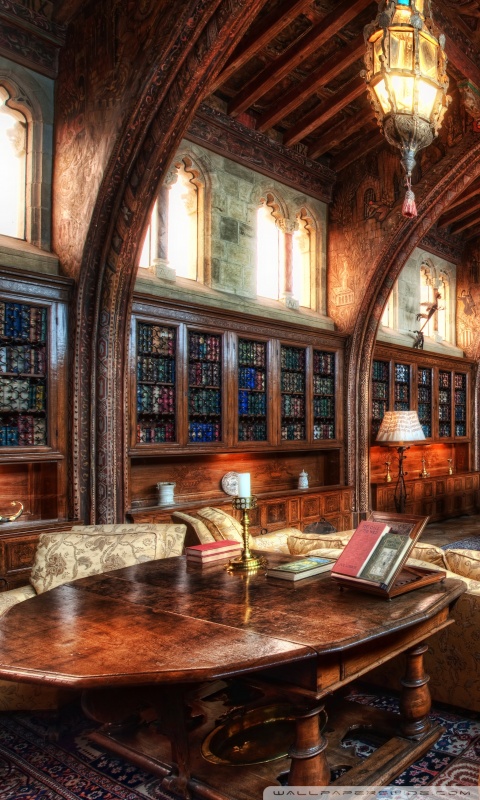 The Gothic Study Of William Randolph Hearst Ultra HD Desktop Background  Wallpaper for : Widescreen & UltraWide Desktop & Laptop : Tablet :  Smartphone
