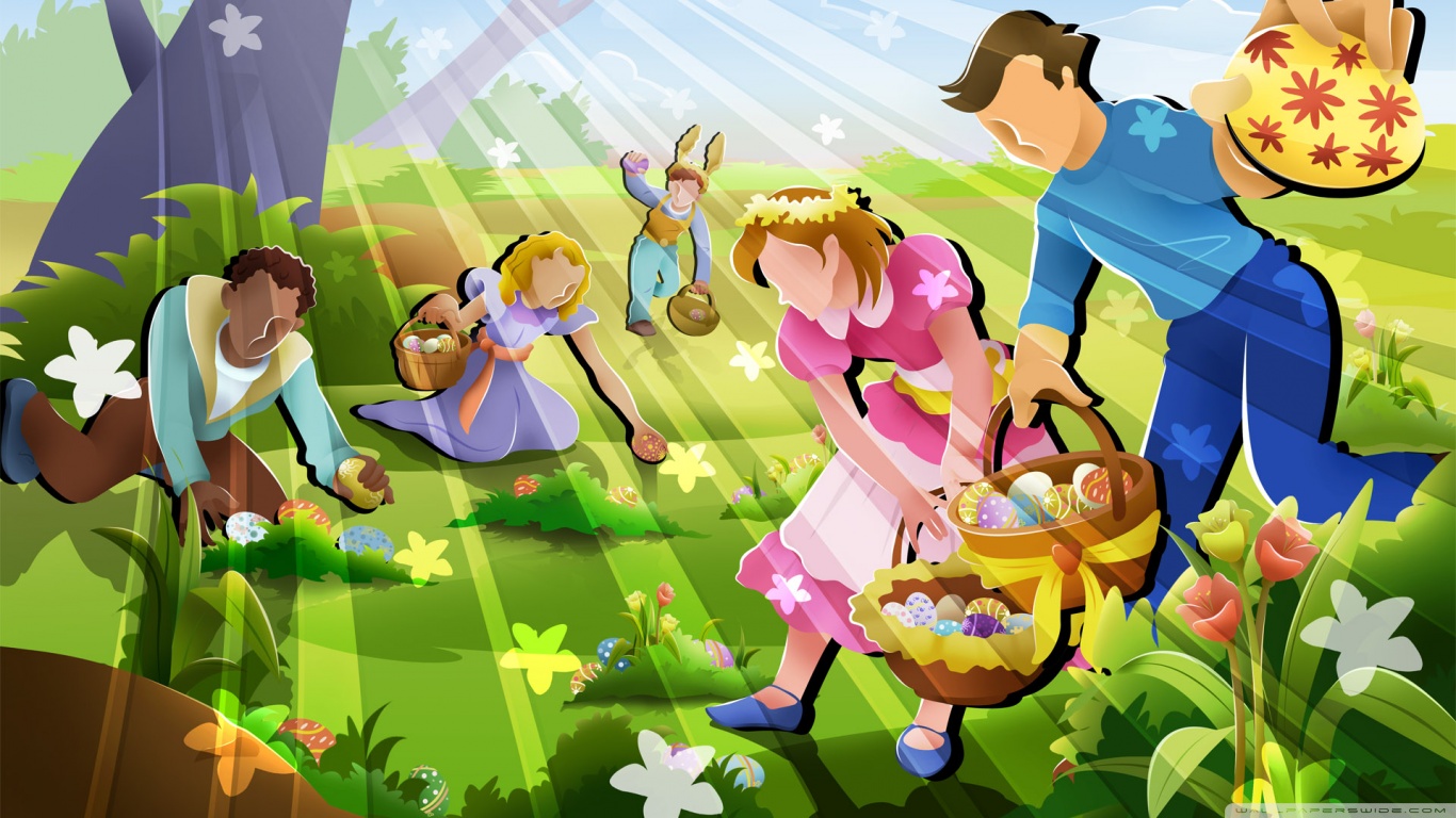 The Great Easter Egg Hunt Ultra HD Desktop Background Wallpaper for 4K