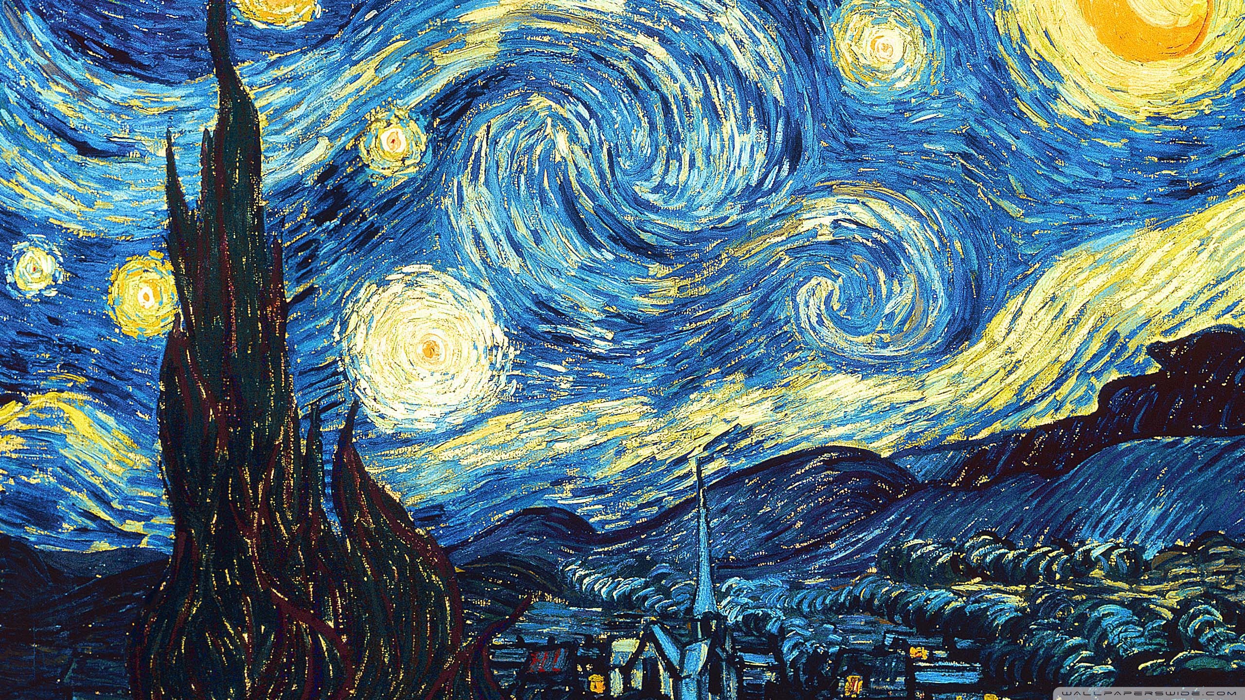 The Starry Night 4K HD Desktop Wallpaper For 4K Ultra HD TV