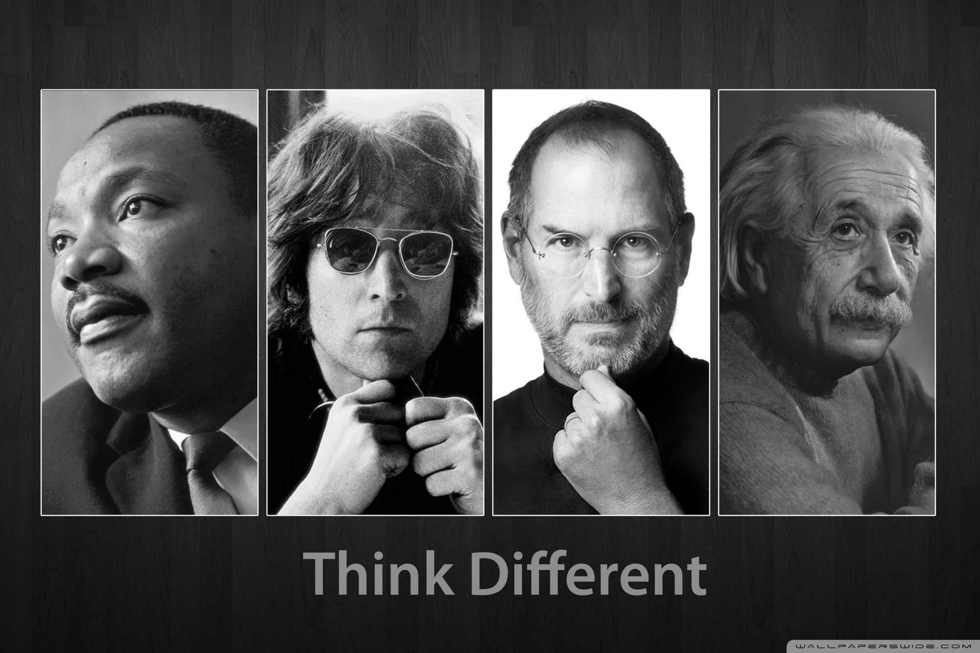 Think Different Martin Luther King, John Lennon, Steve Jobs and Albert  Einstein Ultra HD Desktop Background Wallpaper for 4K UHD TV : Tablet :  Smartphone