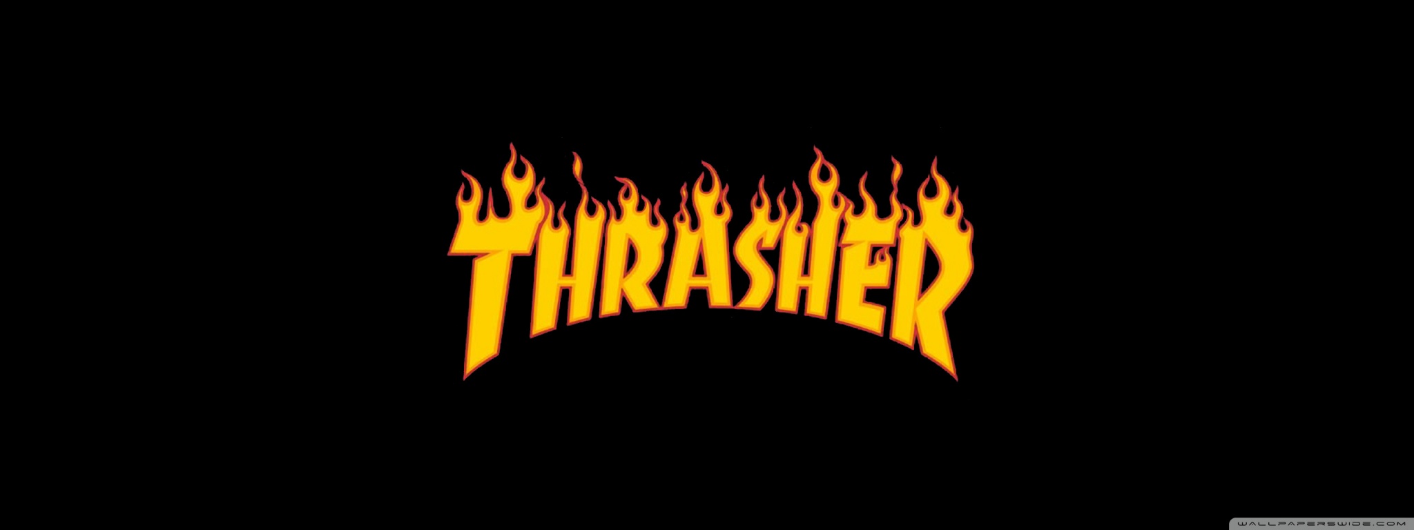 Thrasher Flaming Logo Ultra HD Desktop Background Wallpaper for :  Widescreen & UltraWide Desktop & Laptop : Multi Display, Dual Monitor :  Tablet : Smartphone