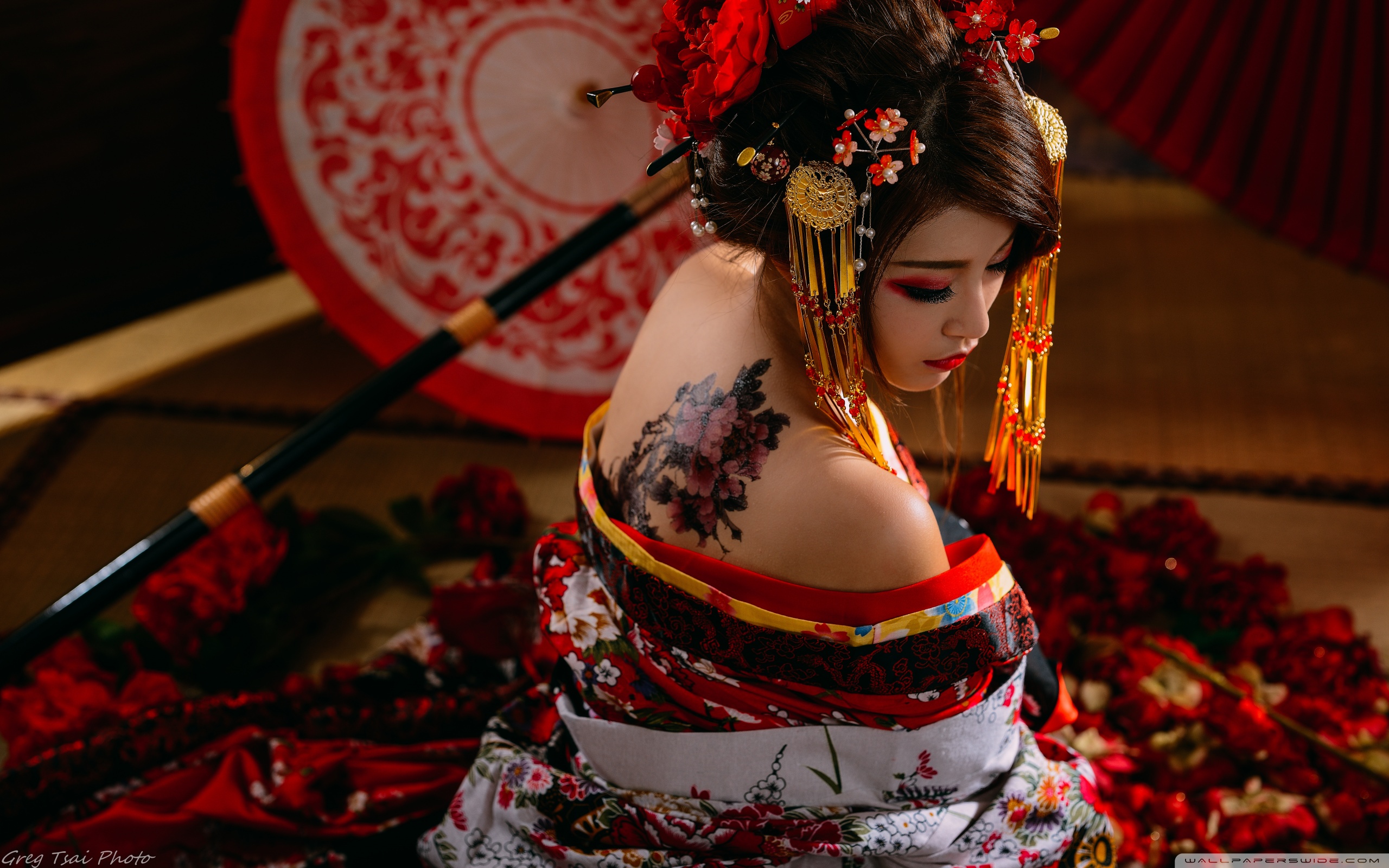 Traditional Japanese Woman Tattoo Ultra Hd Desktop