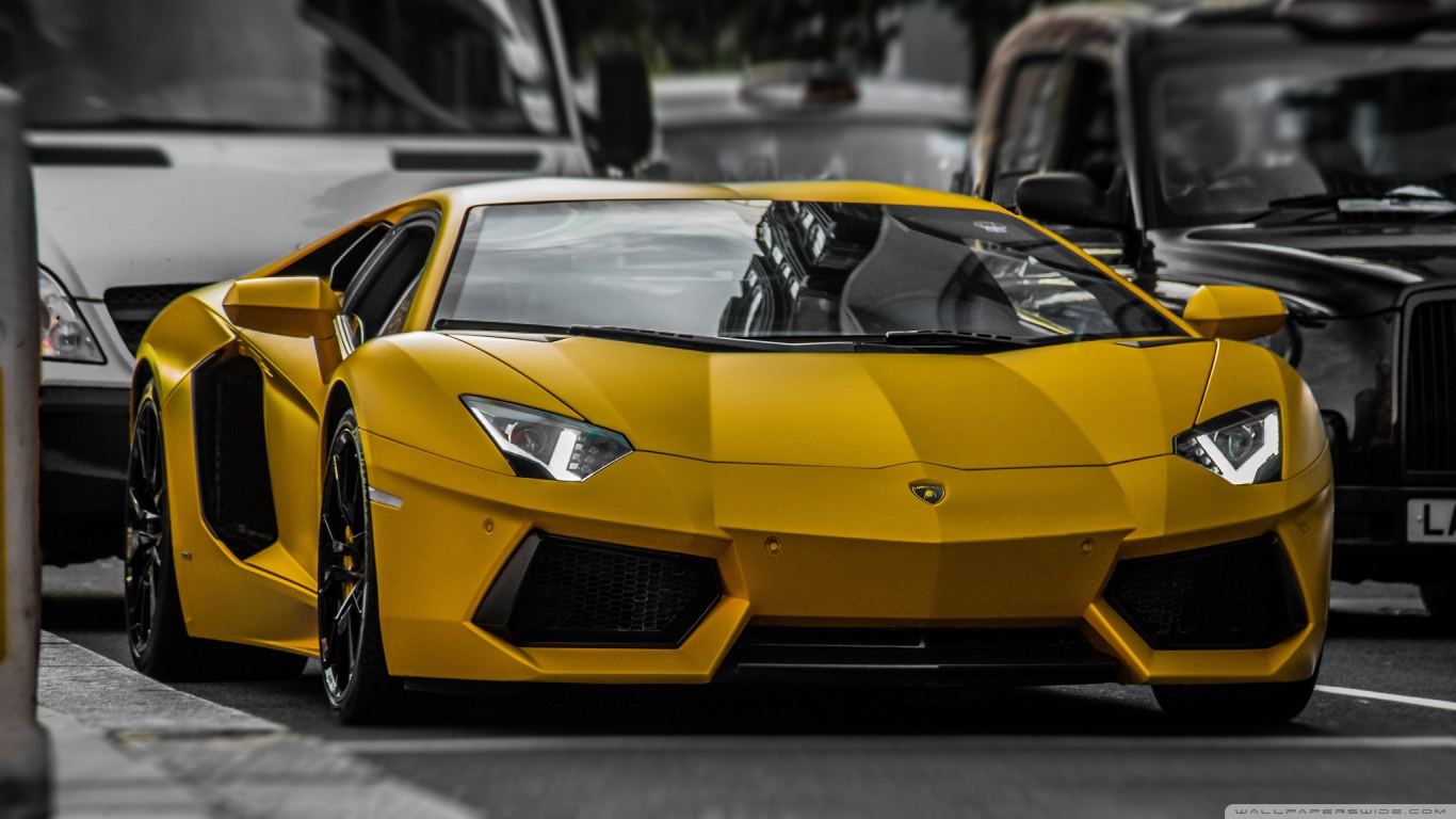 Yellow Lamborghini HDR Ultra HD Desktop Background ...