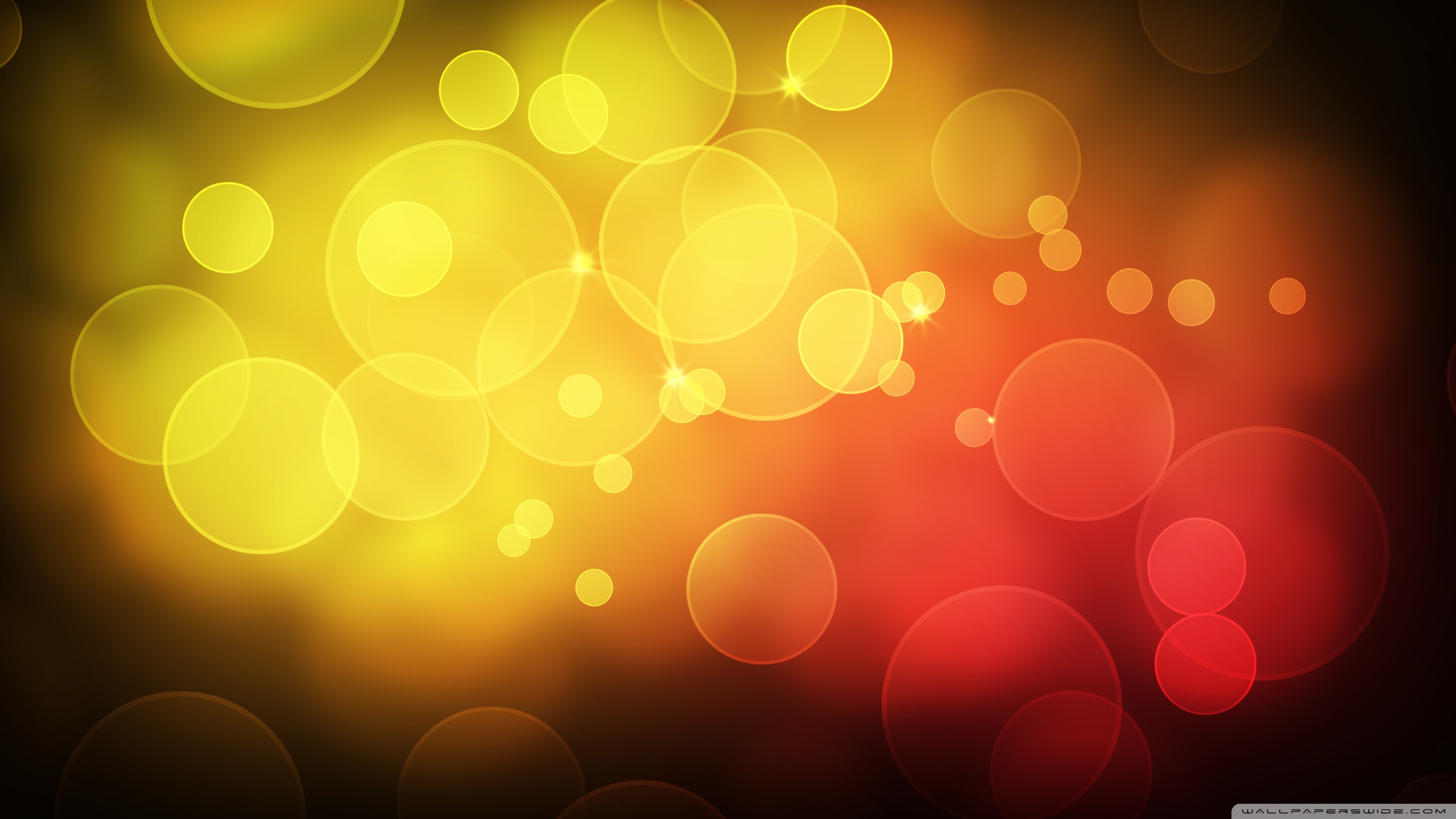 Yellow Red Bubbles Ultra HD Desktop Background Wallpaper ...