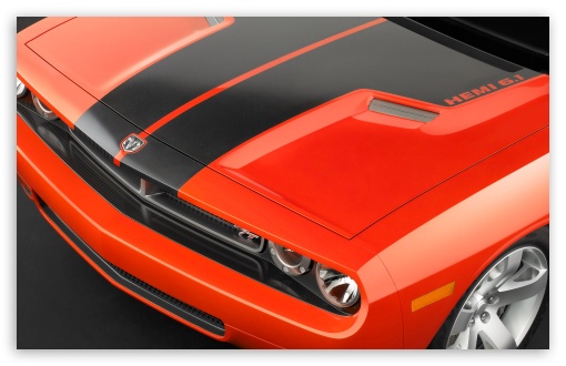2006 Dodge Challenger Concept Hood HD wallpaper for Standard 4:3 Fullscreen UXGA XGA SVGA ; Mobile VGA iPad - VGA QVGA Smartphone ( PocketPC GPS iPod Zune BlackBerry HTC Samsung LG Nokia Eten Asus ) ;
