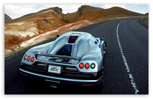 2006 Koenigsegg CCX Rear Angle Grey HD wallpaper for Standard 4:3 Fullscreen UXGA XGA SVGA ; Mobile VGA iPad - VGA QVGA Smartphone ( PocketPC GPS iPod Zune BlackBerry HTC Samsung LG Nokia Eten Asus ) ;