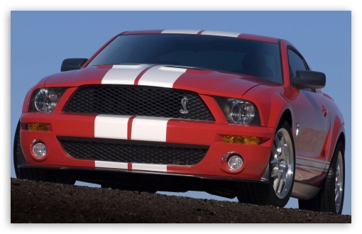 2007 Ford Shelby GT500 Production Red 3 HD wallpaper for Standard 4:3 Fullscreen UXGA XGA SVGA ; Mobile VGA iPad - VGA QVGA Smartphone ( PocketPC GPS iPod Zune BlackBerry HTC Samsung LG Nokia Eten Asus ) ;