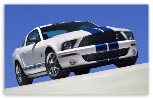 2007 Ford Shelby GT500 Production White 1 HD wallpaper for Standard 4:3 Fullscreen UXGA XGA SVGA ; Mobile VGA iPad - VGA QVGA Smartphone ( PocketPC GPS iPod Zune BlackBerry HTC Samsung LG Nokia Eten Asus ) ;