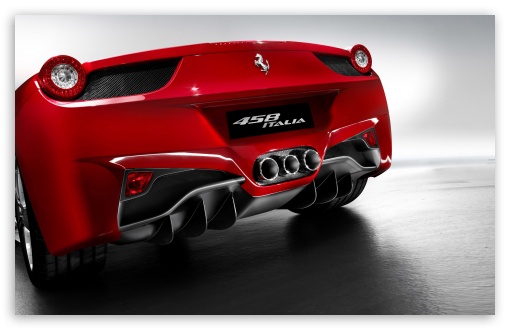 2010 Ferrari 458 Italia Rear HD wallpaper for Standard 4:3 5:4 Fullscreen UXGA XGA SVGA QSXGA SXGA ; Wide 16:10 5:3 Widescreen WHXGA WQXGA WUXGA WXGA WGA ; HD 16:9 High Definition WQHD QWXGA 1080p 900p 720p QHD nHD ; Mobile VGA WVGA iPad PSP Phone - VGA QVGA Smartphone ( PocketPC GPS iPod Zune BlackBerry HTC Samsung LG Nokia Eten Asus ) WVGA WQVGA Smartphone ( HTC Samsung Sony Ericsson LG Vertu MIO ) Sony PSP Zune HD Zen ;