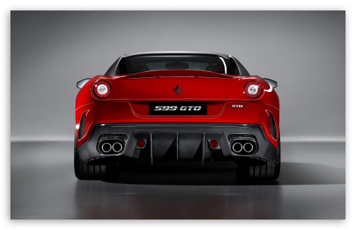 2010 Ferrari 599 GTO Rear View HD wallpaper for Standard 4:3 5:4 Fullscreen UXGA XGA SVGA QSXGA SXGA ; Wide 16:10 5:3 Widescreen WHXGA WQXGA WUXGA WXGA WGA ; HD 16:9 High Definition WQHD QWXGA 1080p 900p 720p QHD nHD ; Mobile VGA WVGA iPad PSP Phone - VGA QVGA Smartphone ( PocketPC GPS iPod Zune BlackBerry HTC Samsung LG Nokia Eten Asus ) WVGA WQVGA Smartphone ( HTC Samsung Sony Ericsson LG Vertu MIO ) Sony PSP Zune HD Zen ;
