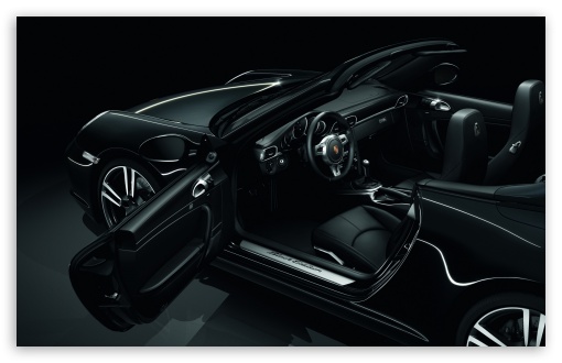 2011 Black Porsche 911 Black Edition Interior HD wallpaper for Wide 16:10 Widescreen WHXGA WQXGA WUXGA WXGA ;