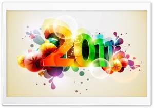 2011 New Year HD Wide Wallpaper for Widescreen