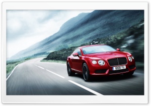 2012 Red Bentley Continental HD Wide Wallpaper for Widescreen