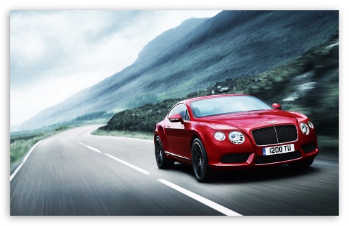 5 2012 Red Bentley Continental HD wallpaper for Standard 43 54 Fullscreen