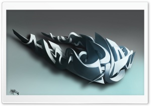 3D Graffiti HD Wide Wallpaper for Widescreen