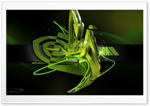3D Graffiti Nvidia HD Wide Wallpaper for Widescreen