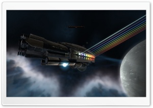 3D Spaceship HD Wide Wallpaper for Widescreen