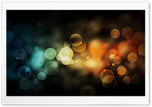 Abstract Background Brown And Blue Circles HD Wide Wallpaper for Widescreen