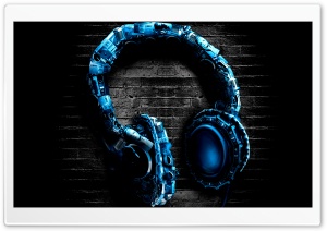 Abstract Headphones wallpaper