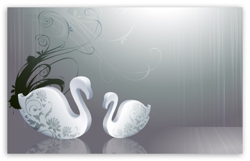 abstract wallpapers hd widescreen. Abstract Swans wallpaper for