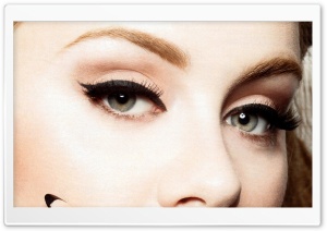 Adele's Eyes HD Wide Wallpaper for Widescreen