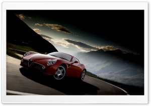 Alfa Romeo 8C Competizione HD Wide Wallpaper for Widescreen