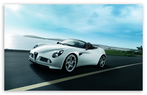 Alfa Romeo 8C Spider HD wallpaper for HD 16:9 High Definition WQHD QWXGA 1080p 900p 720p QHD nHD ;
