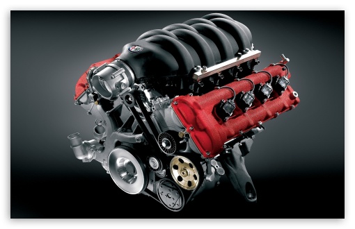 Alfa Romeo Engine HD wallpaper for Wide 16:10 5:3 Widescreen WHXGA WQXGA WUXGA WXGA WGA ; Mobile WVGA - WVGA WQVGA Smartphone ( HTC Samsung Sony Ericsson LG Vertu MIO ) ;