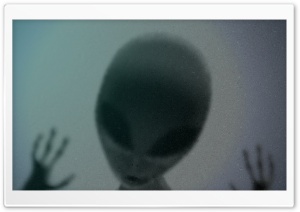 Alien Behind Glass HD Wide Wallpaper for Widescreen