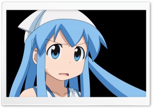 Anime Angry Girl With Blue Hair HD Wide Wallpaper for Widescreen