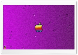 Apple & Water Drops HD Wide Wallpaper for Widescreen